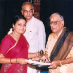 Ranjani receiving the award