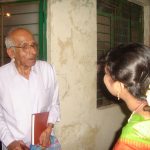 Ranjani getting blessings from Sri GT Narayana Rao