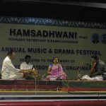 Ranjani rendering the concert at Hamsadwani Sabha