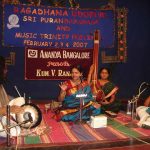 Ranjani rendering the concert at Raga Dhana