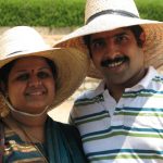 Ranjani with Husband -Guruprasad at Mahabalipuram